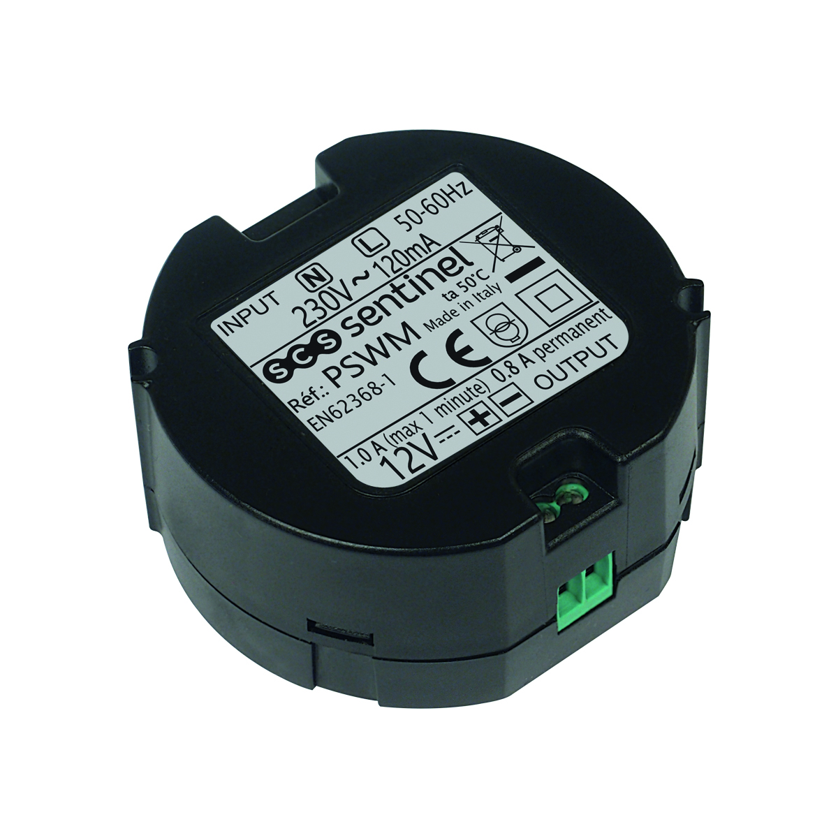 SCS Sentinel AAA0046 Transformateur Alimentation 12V Rail DIN - Fiable Pour Interphones Et Systèmes De Sécurité