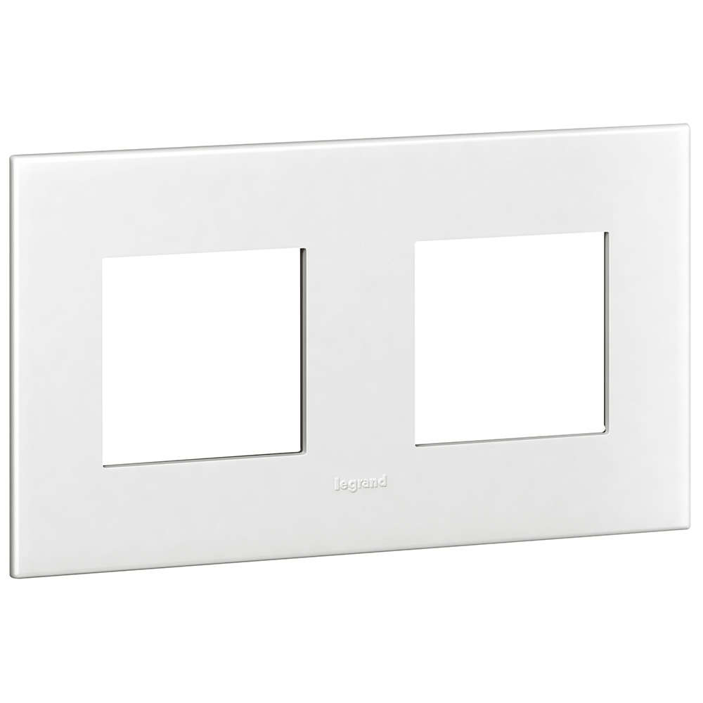 Legrand 575020 Plaque de finition arteor 2x2 modules carre blanc