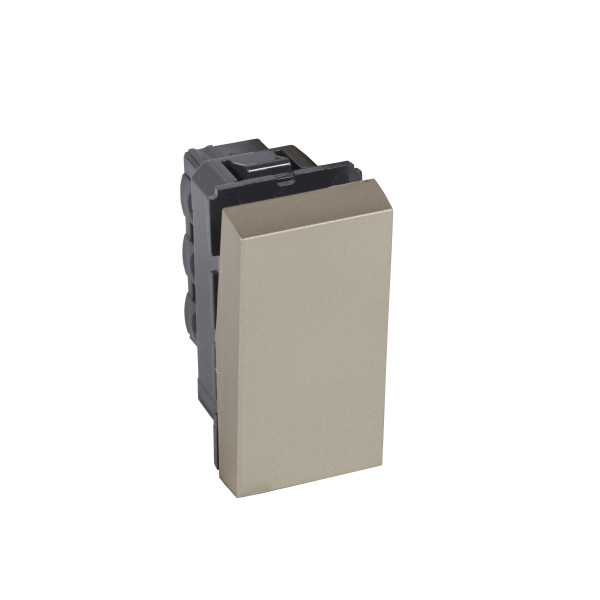 Interrupteur va-et-vient unipolaire 10ax 1 module arteor carre champagne 