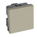 Interrupteur 10ax 2 modules arteor carre champagne 