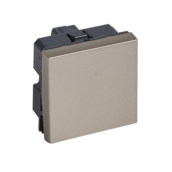 Interrupteur va-et-vient 10ax 2 modules arteor carre champagne 