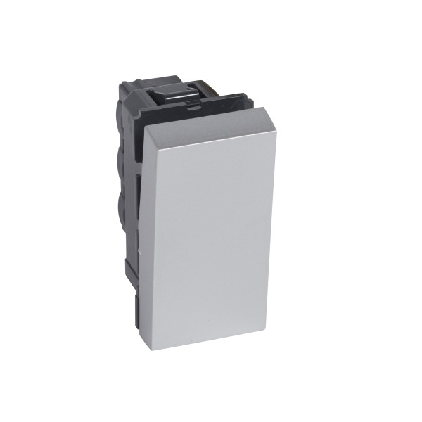 Va-et-vient unipolaire 10ax 1 module carre arteor soft alu 