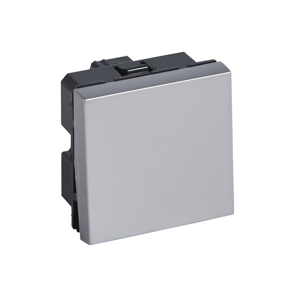 Interrupteur va-et-vient 10ax 2 modules carre arteor soft alu 