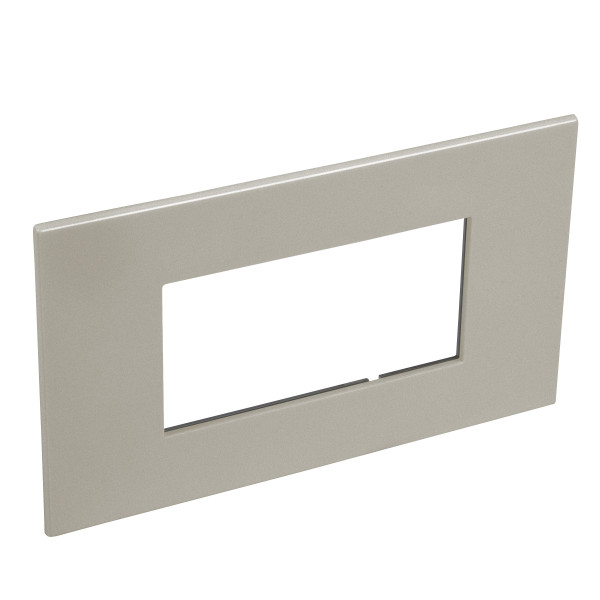 Plaque de finition arteor 4 modules arteor carre champagne