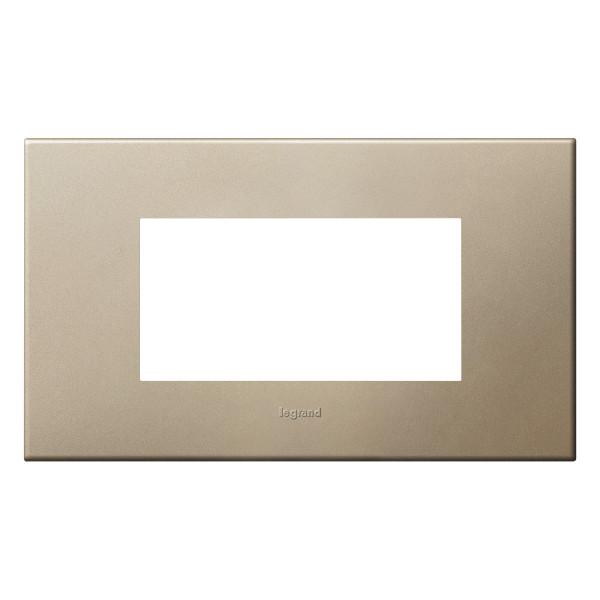 Plaque de finition arteor 4 modules arteor carre champagne
