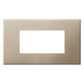 Plaque de finition arteor 4 modules arteor carre champagne