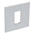 Plaque de finition arteor 1 module carre 1 poste arteor soft alu