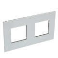Plaque de finition arteor 2x2 modules carre arteor soft alu