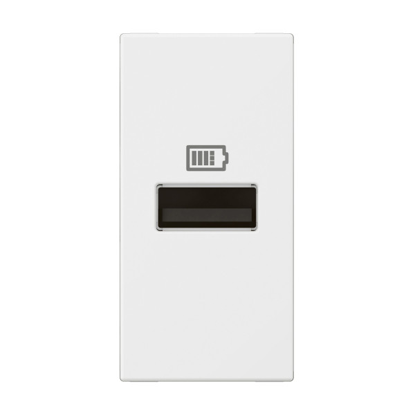 Chargeur 1 module 1 prise usb type a 15w blanc