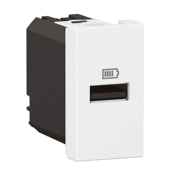 Chargeur 1 module 1 prise usb type a 15w blanc