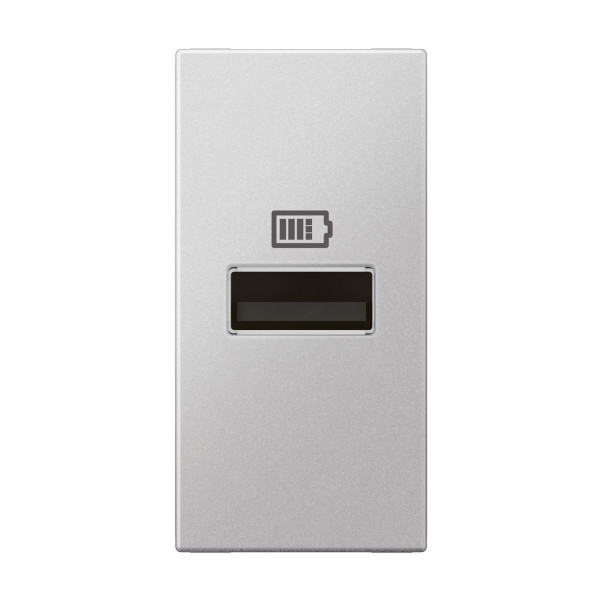 Chargeur 1 module 1 prise usb type a 15w arteor soft alu