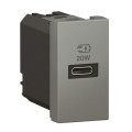 Chargeur 1 module 1 prise usb type c 20w magnesium power delivery