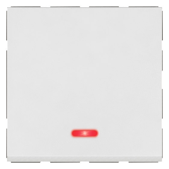Interrupteur va-et-vient temoin 10ax 2 modules arteor carre blanc 