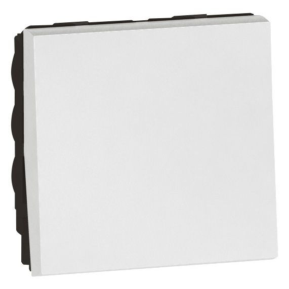 Intermediate switch 2 modules arteor carre blanc 