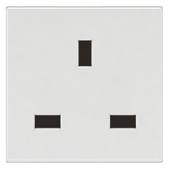 Prise de courant 2p+t 13a standard bs arteor carre blanc 