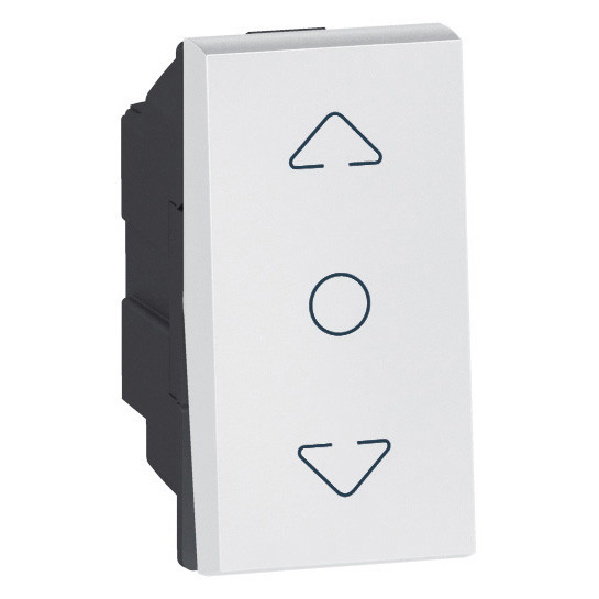 Curtain switch 1 module center off arteor carre blanc
