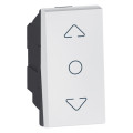 Curtain switch 1 module center off arteor carre blanc