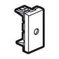Cord outlet with 8mm diameter arteor carre blanc
