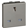 Prise 2p+t 13a a eclipses arteor carre magnesium 