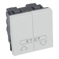 Double push for electric shutter carre arteor soft alu
