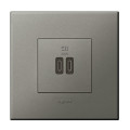 Chargeur double usb 2 modules 30w c+c power delivery magnesium 