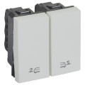 2 ways switch for bed lights 2 modules with icons sq arteor soft alu