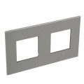 Plaque de finition arteor 2x2m schuko et franco belge carre magnesium 