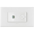 Plaque de finition arteor 4 modules carre blanc 
