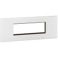 Plaque de finition arteor 6 modules carre blanc 