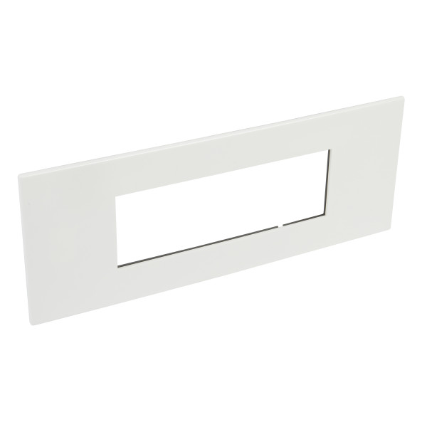 Plaque de finition arteor 6 modules carre blanc 