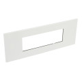 Plaque de finition arteor 6 modules carre blanc 