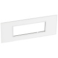 Plaque de finition arteor 6 modules carre mirror white 