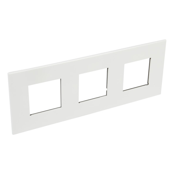 Plaque de finition arteor 3x2 modules carre blanc 