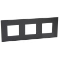 Plaque de finition arteor 3x2 modules carre graphite 