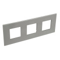 Plaque de finition arteor 3x2m schuko et franco belge carre magnesium 
