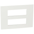 Plaque de finition 2x6 modules horizontal mounting squarewh ite