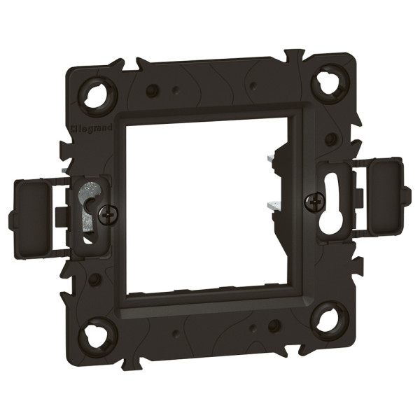 Support 2 modules claw mounting f/b schuko 