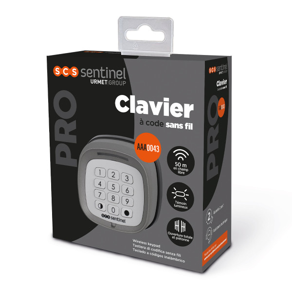 Clavier à code SCS Sentinel sans fil 50m en champ libre