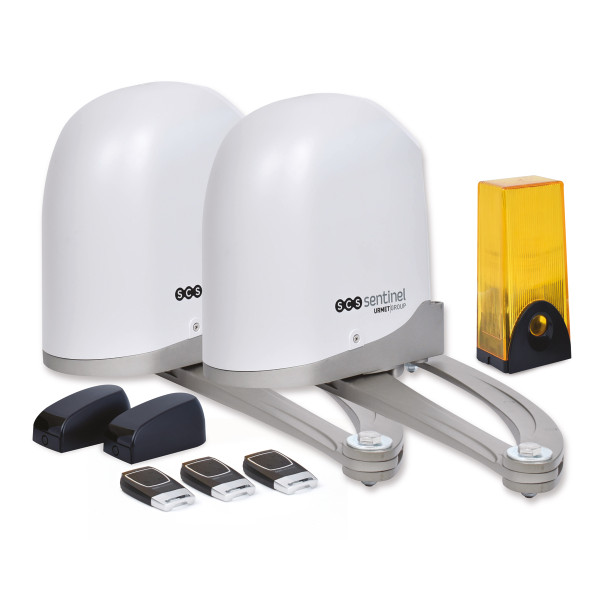 Motorisation de portail SCS Sentinel 24V à bras articulés pour portail battant 6m/550kg