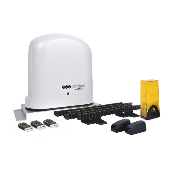 Motorisation de portail 24V  SCS Sentinel à crémaillères pour portail coulissant 6m/500Kg