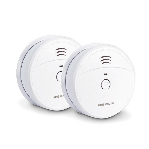Détecteurs de fumée CE NF Smokealarm 5 ans - Lot de 2