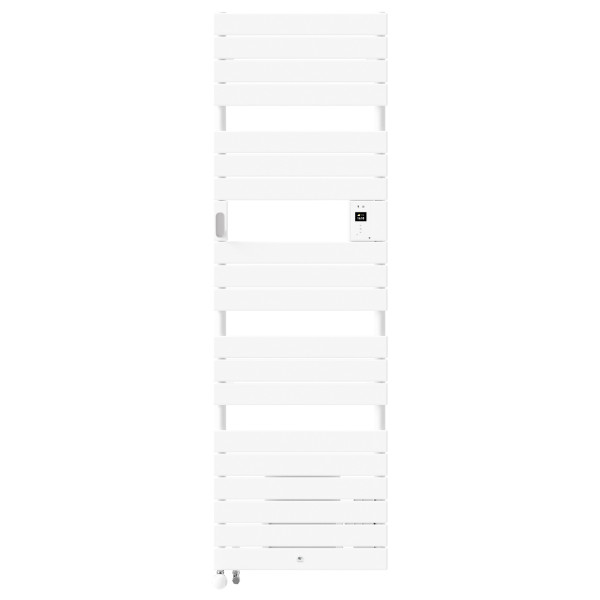 Radiateur sèche-serviettes riviera 2 mixte avec soufflerie 2000w blanc satin