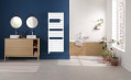 Radiateur sèche-serviettes riviera 2 mixte avec soufflerie 2000w blanc satin