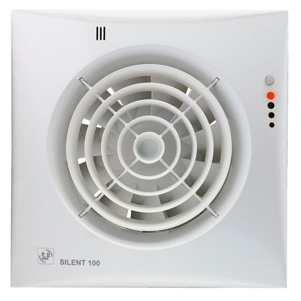 Extracteur d'air hygrostat S&P Unelvent SILENT 100 CHZ VISUAL 95 m³/h 230V 8W