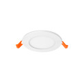 Slimy ii downlight diam 120mm 6w 4000k alu blc 5ans