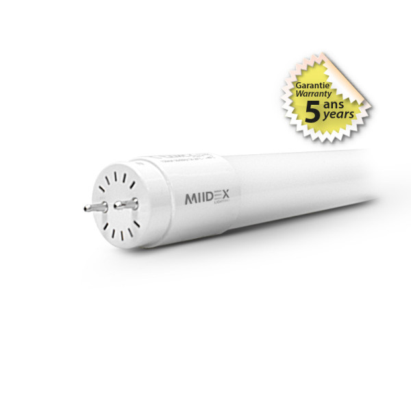 Tube led t8 1500m 18w 4000k 85-265v ln starter 5ans (x10)