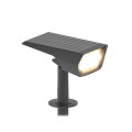 Solaris projecteur piquet 316mm 2w 3000k solaire carre noir
