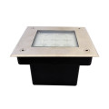Etna carre spot encastrable sol 9w 4000k ip67 inox 316l