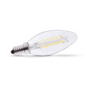 Led fil cob flamme e14 4w 4000k clr boite
