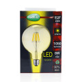 Led fil cob globe g125 e27 8w 2700k golden boite